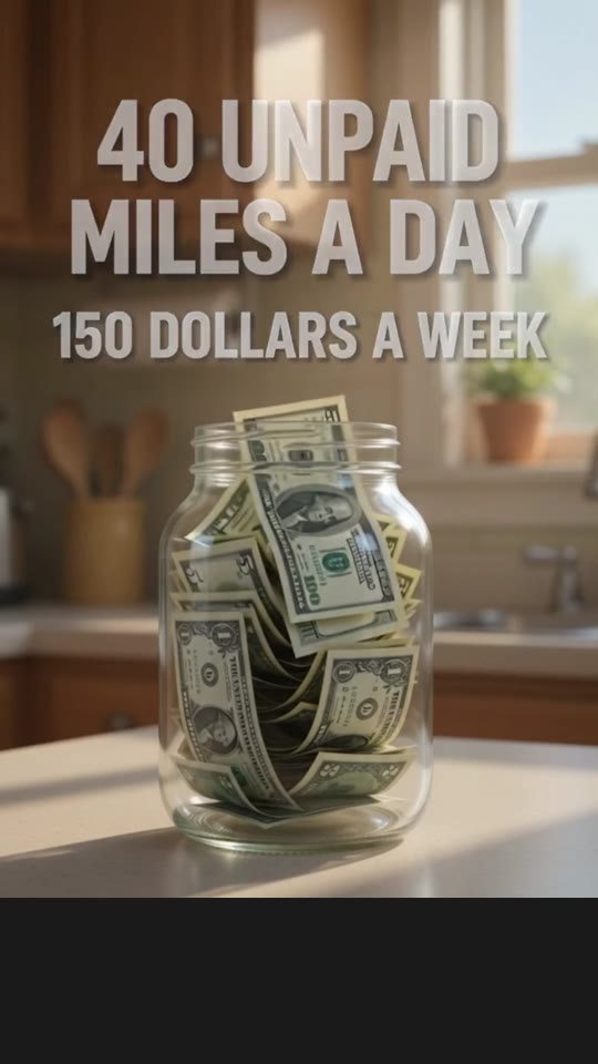 40 Unpaid Miles a Day Is 150 Dollars a Week